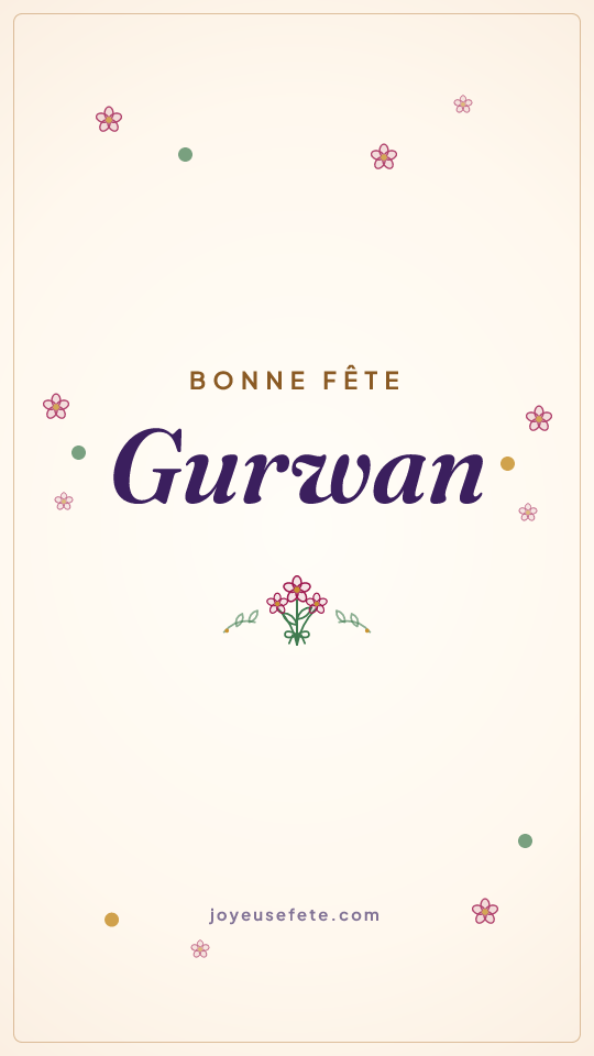 Image « Bonne fête Gurwan » au format story