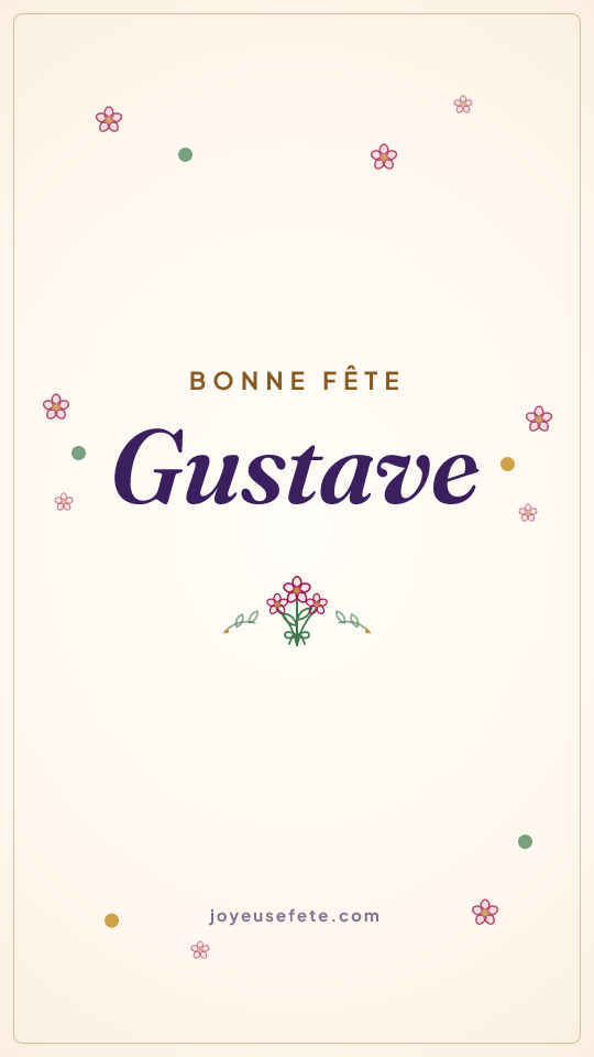 Image « Bonne fête Gustave » au format story