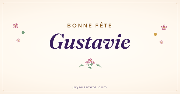 Image « Bonne fête Gustavie » au format large