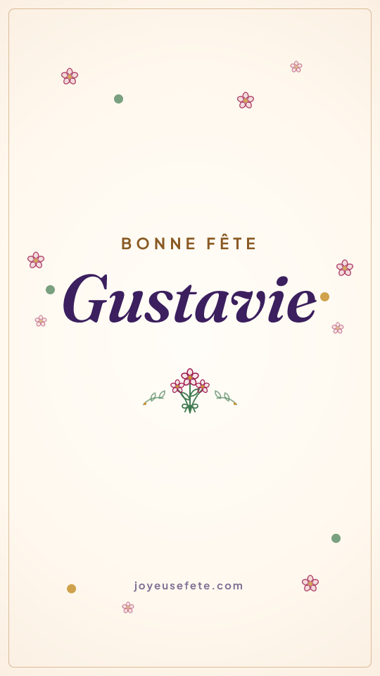 Image « Bonne fête Gustavie » au format story