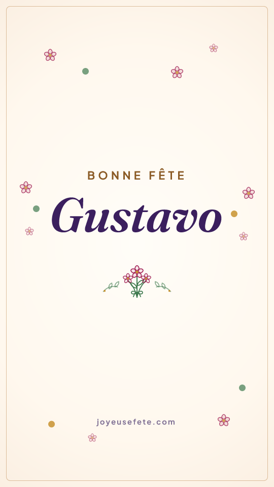 Image « Bonne fête Gustavo » au format story