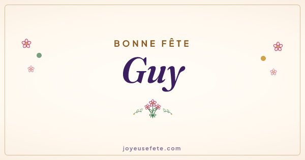 Image « Bonne fête Guy » au format large