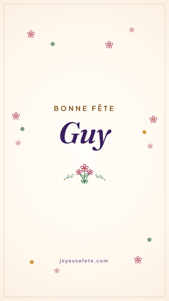 Image « Bonne fête Guy » au format story