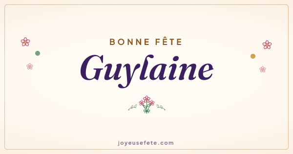 Image « Bonne fête Guylaine » au format large