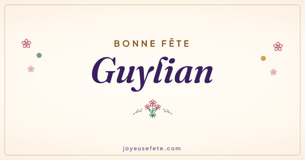 Image « Bonne fête Guylian » au format large