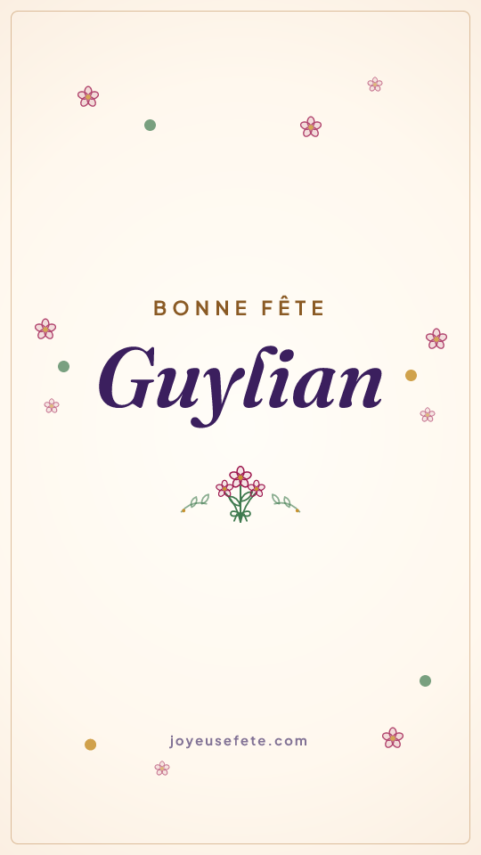 Image « Bonne fête Guylian » au format story