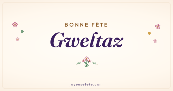 Image « Bonne fête Gweltaz » au format large