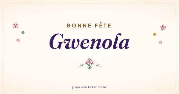 Image « Bonne fête Gwenola » au format large