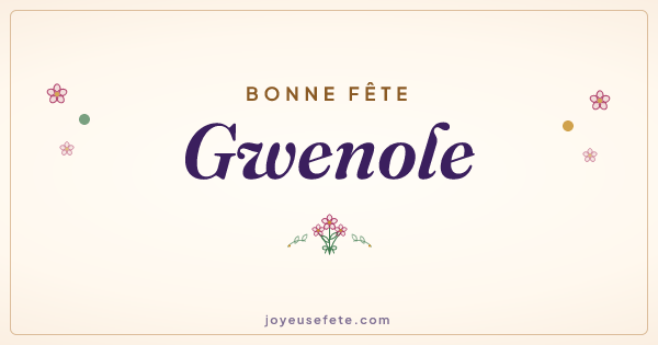 Image « Bonne fête Gwenole » au format large