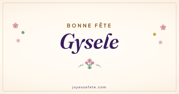 Image « Bonne fête Gysele » au format large