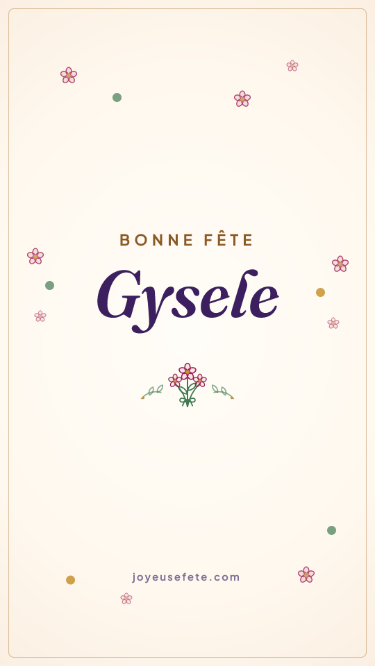 Image « Bonne fête Gysele » au format story