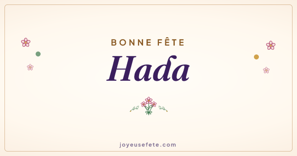 Image « Bonne fête Hada » au format large