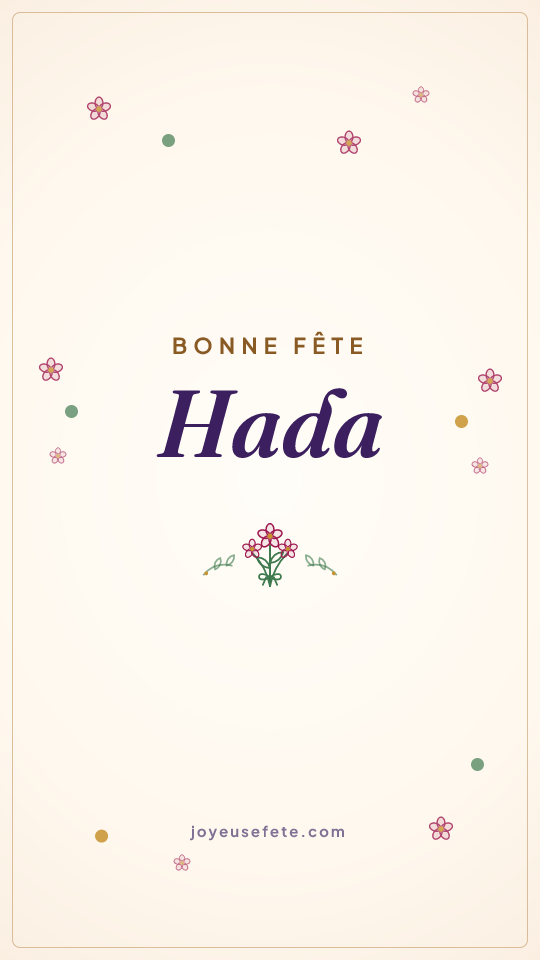 Image « Bonne fête Hada » au format story