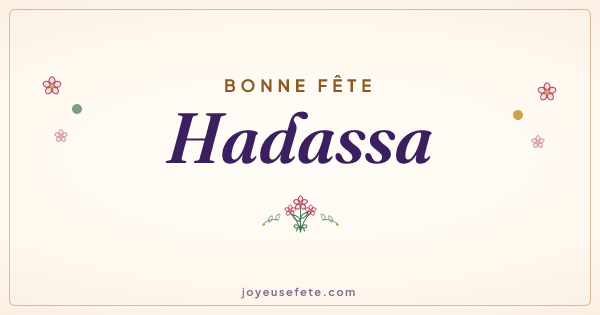 Image « Bonne fête Hadassa » au format large