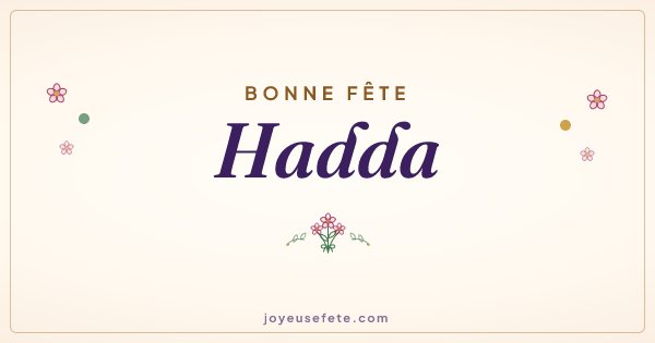 Image « Bonne fête Hadda » au format large