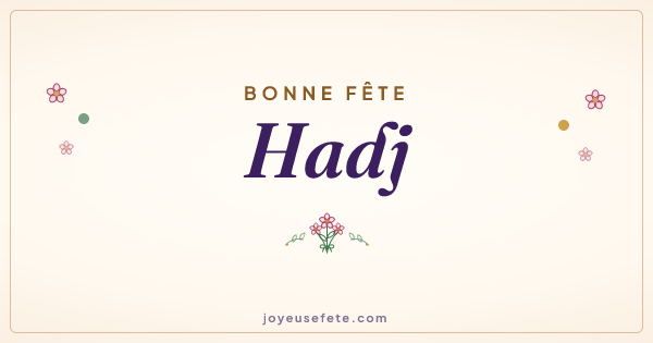 Image « Bonne fête Hadj » au format large