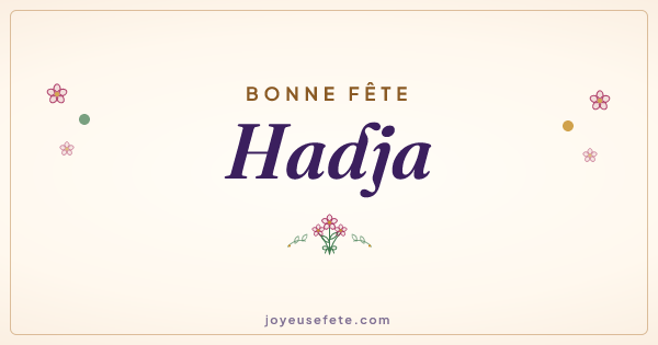 Image « Bonne fête Hadja » au format large