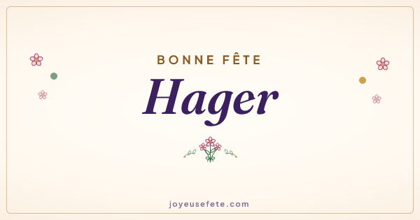 Image « Bonne fête Hager » au format large