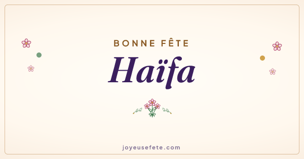 Image « Bonne fête Haïfa » au format large