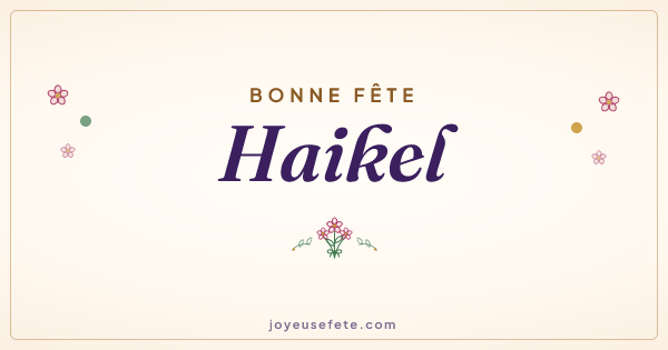 Image « Bonne fête Haikel » au format large