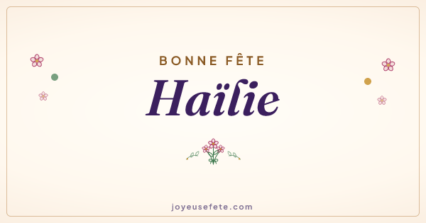 Image « Bonne fête Haïlie » au format large