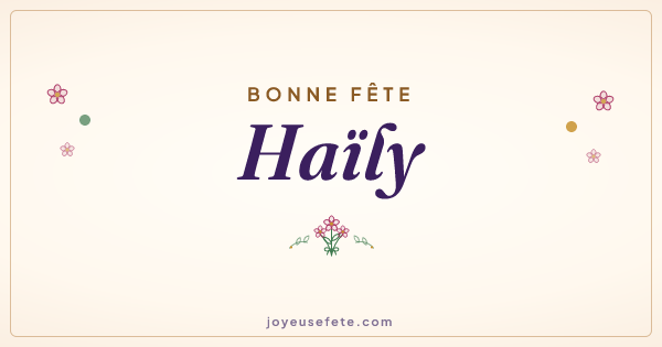 Image « Bonne fête Haïly » au format large