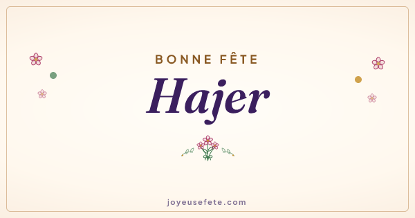 Image « Bonne fête Hajer » au format large