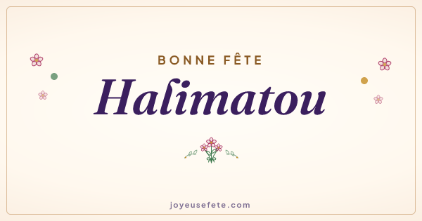 Image « Bonne fête Halimatou » au format large