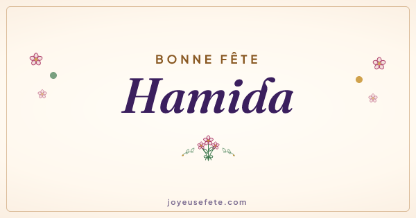 Image « Bonne fête Hamida » au format large