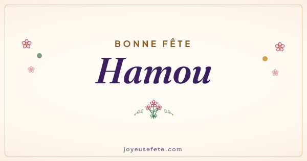 Image « Bonne fête Hamou » au format large
