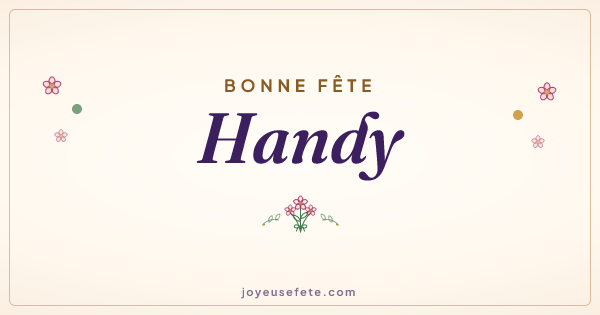 Image « Bonne fête Handy » au format large