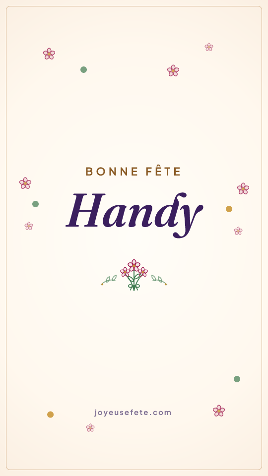 Image « Bonne fête Handy » au format story