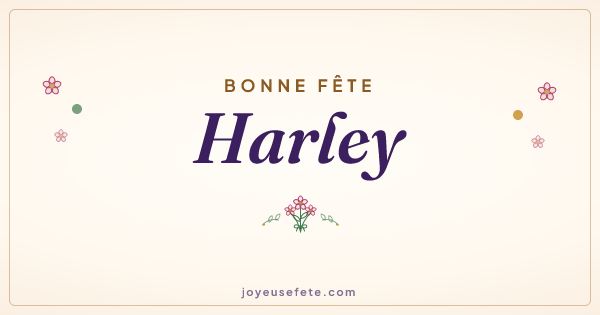 Image « Bonne fête Harley » au format large