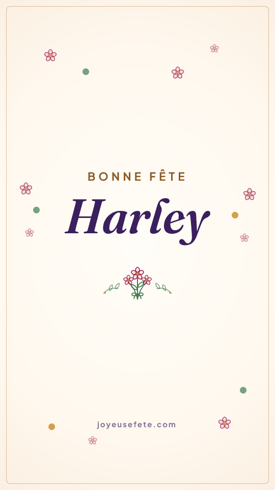 Image « Bonne fête Harley » au format story