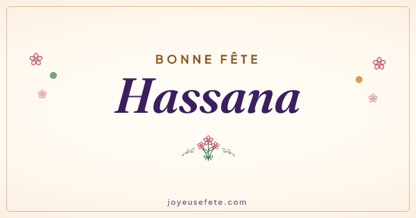 Image « Bonne fête Hassana » au format large
