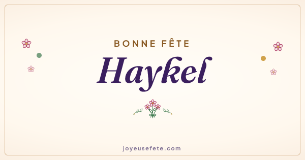 Image « Bonne fête Haykel » au format large
