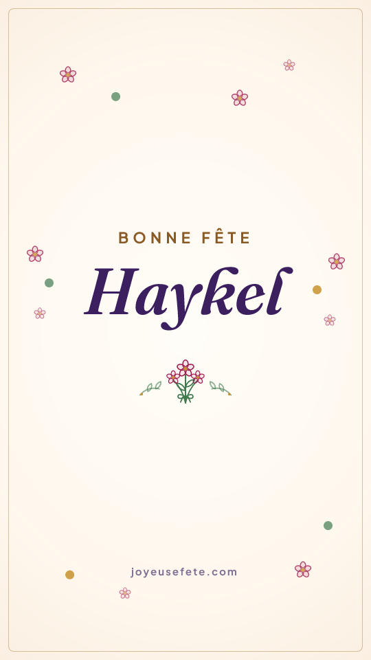 Image « Bonne fête Haykel » au format story