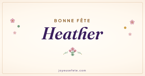 Image « Bonne fête Heather » au format large