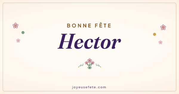 Image « Bonne fête Hector » au format large