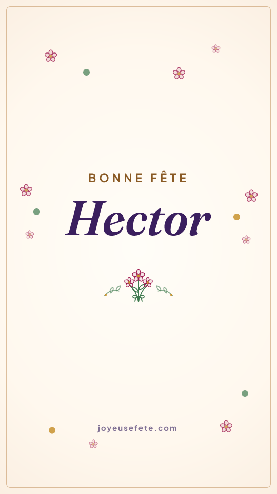 Image « Bonne fête Hector » au format story