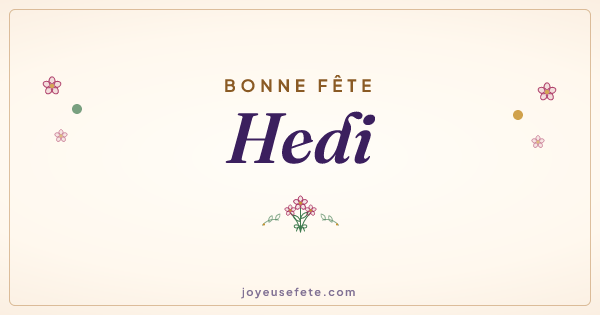 Image « Bonne fête Hedi » au format large