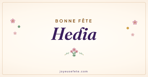 Image « Bonne fête Hedia » au format large