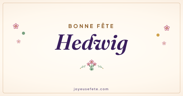 Image « Bonne fête Hedwig » au format large