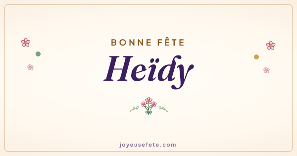 Image « Bonne fête Heïdy » au format large