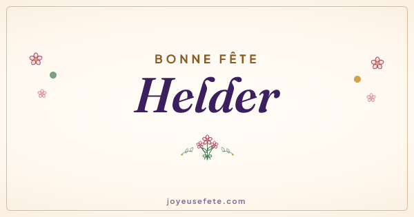 Image « Bonne fête Helder » au format large
