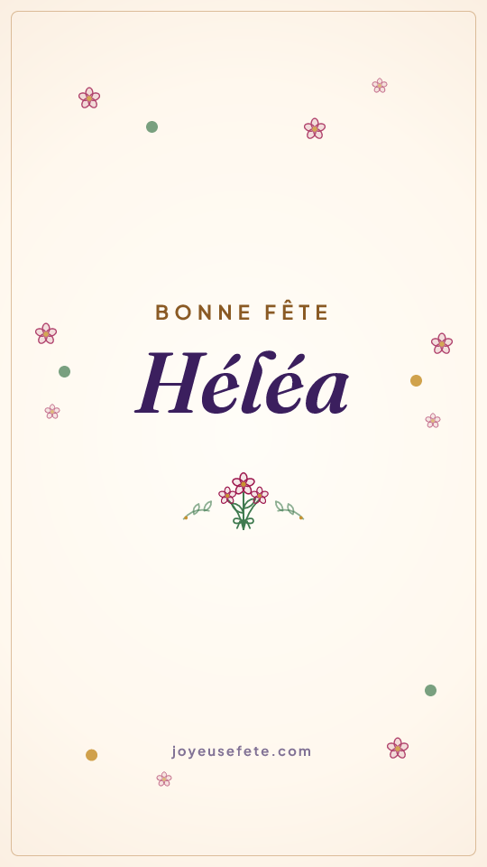 Image « Bonne fête Héléa » au format story