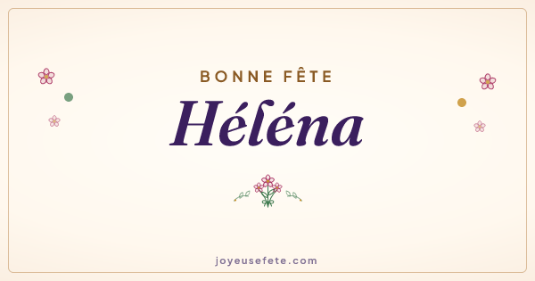 Image « Bonne fête Héléna » au format large