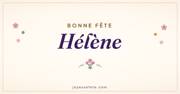 Image « Bonne fête Hélène » au format large