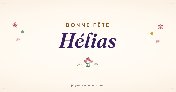 Image « Bonne fête Hélias » au format large