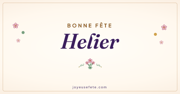 Image « Bonne fête Helier » au format large